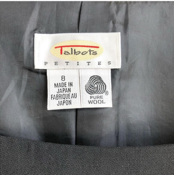 Talbots Petites 100% wool black sleeveless top - Picture 2 of 5